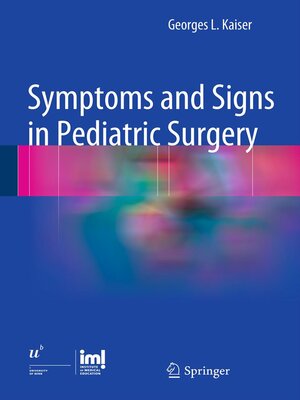 cover image of Symptoms and Signs in Pediatric Surgery